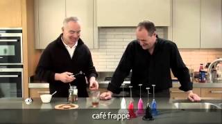 How to make a frappé coffee using an aerolatte milk frother [upl. by Nnylyar]