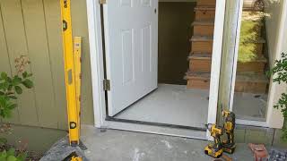 Jeld Wen Front Door Installation  Really crappy products and craftsmanship PART 1 [upl. by Kronfeld]