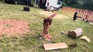 A fabulous range of wooden sculpture at Caerleon festival 2024 [upl. by Eirallih]