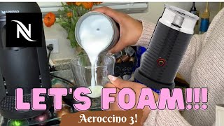 How To Foam Milk With Aeroccino 3 Make Coffee With Foam Tips amp Tricks  Easy Foamed Latte Recipe [upl. by Adnil]