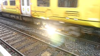 Merseyrail 507 009 making arcs at Birkdale station [upl. by Imoan]